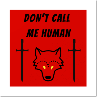 Don't Call Me Human - Red Cover Posters and Art